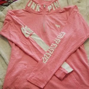 Pink PINK zip up sweat shirt